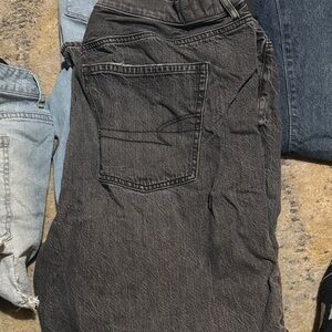American Eagle Outfitters Charcoal Straight Leg Jeans